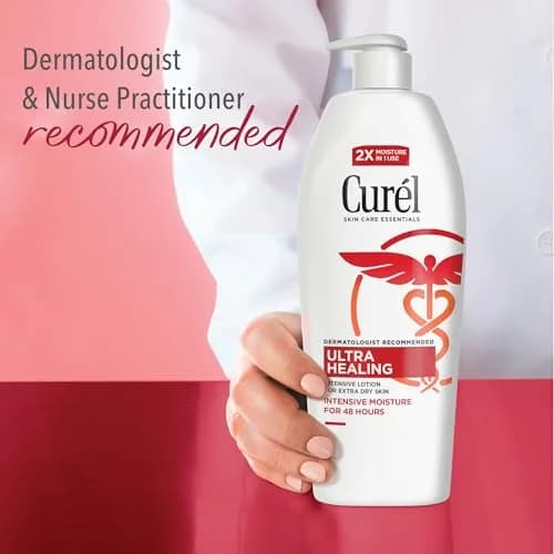 Curel Ultra Healing Body Lotion, Fragrance-Free, 39 fl oz (13 fl oz x 3) | Dermatologist Recommended for Dry, Sensitive Skin thumbnail 5
