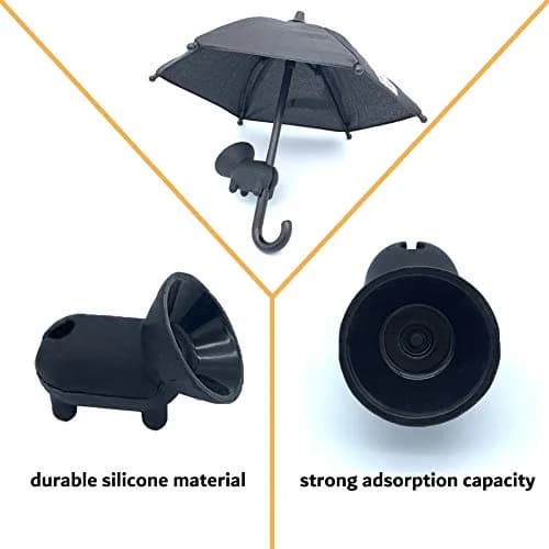 BEITESTAR Phone Umbrella for Sun, Cell Phone Umbrella Sun Shade with Adjustable Piggy Suction Cup Stand for iPhone, iPad, Gopro | Unique Sunshade & Phone Holder thumbnail 3