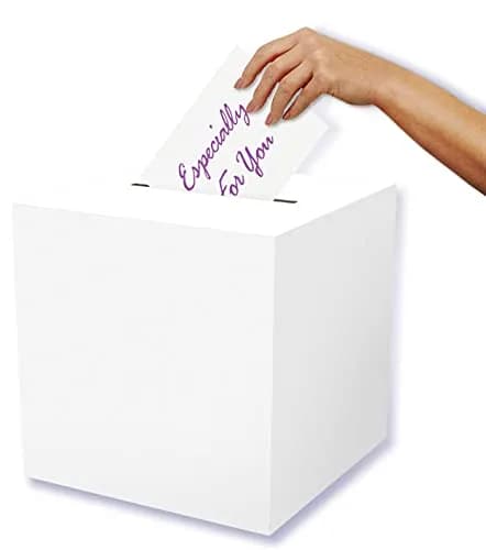Beistle White Card Box Holders 2 Piece 30.48cm x 30.48cm (12" x 12") | Customizable for Any Celebration thumbnail 5