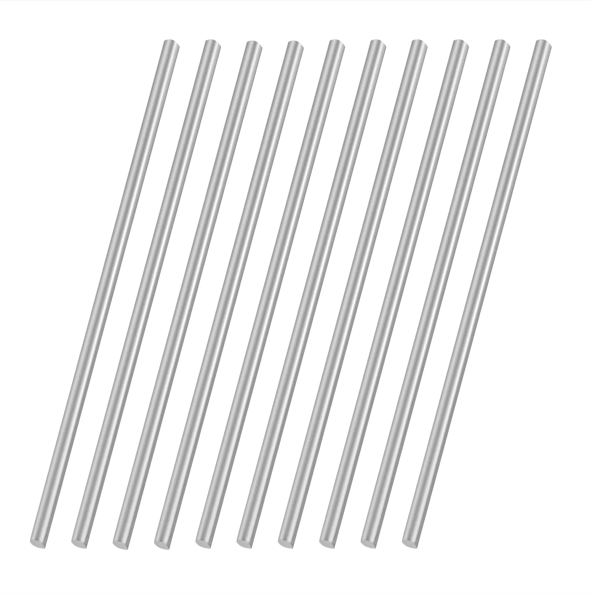 VictorsHome 304 Stainless Steel Round Rod 5mm (0.2") x 200mm (8") | 10pcs Metal Solid Shaft for DIY Crafts — 5mm