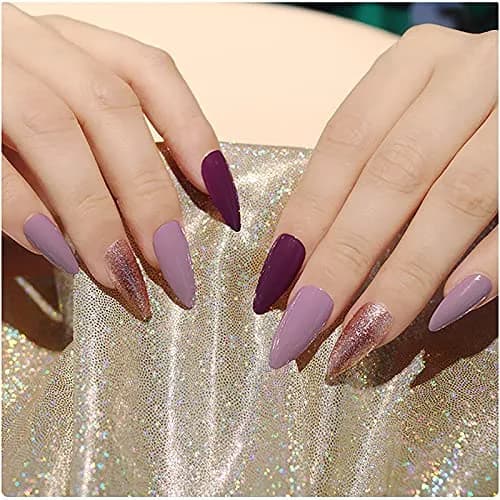 Ohlove False Nail Tips 500Pcs Medium Almond Full Cover Clear Acrylic Nails for DIY Nail Art, 10 Sizes thumbnail 4