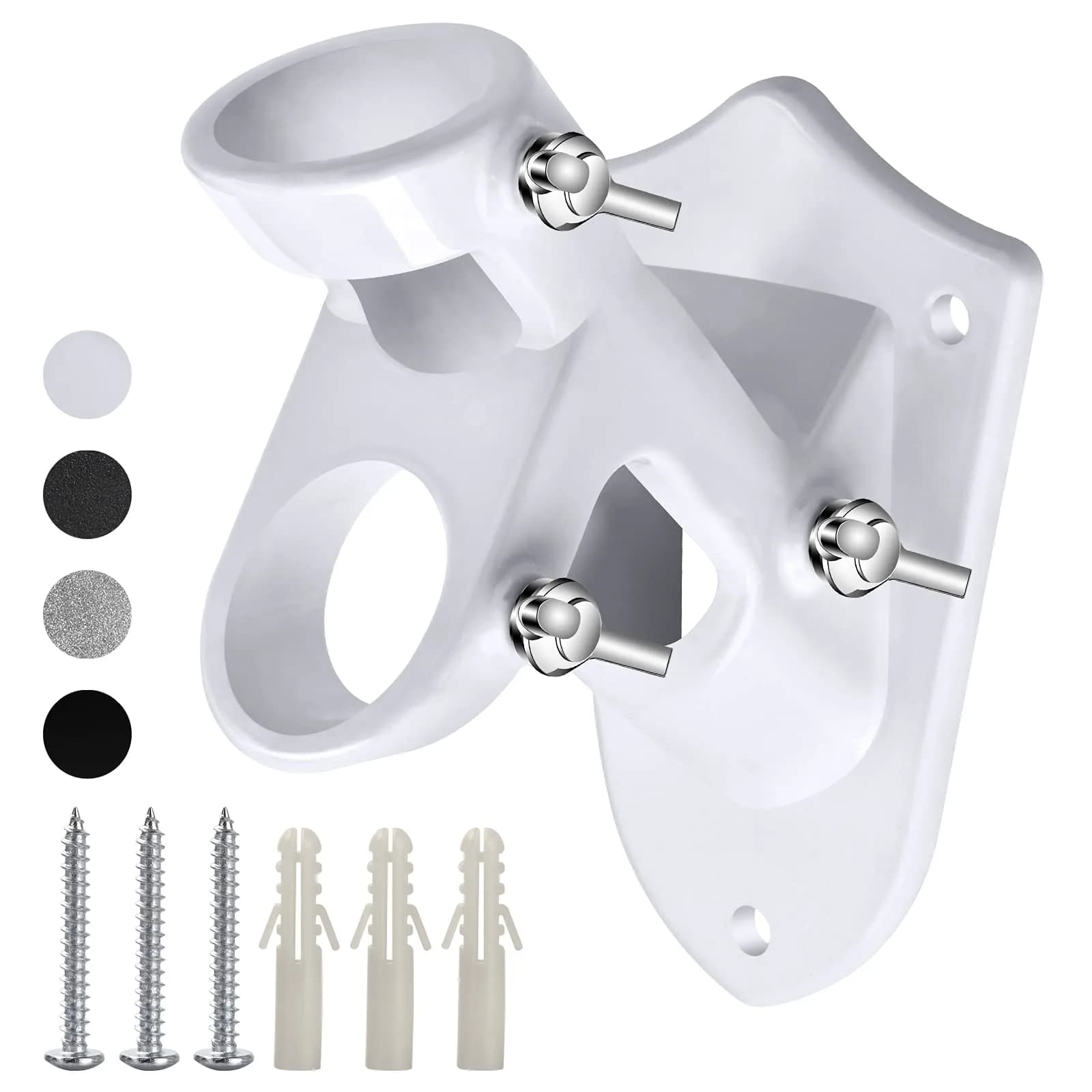 Haoridul Heavy Duty Flag Pole Holder Mount 1" Inner Diameter | Rust Free Aluminum with 3 Butterfly Screws - main product image