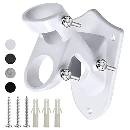 Haoridul Heavy Duty Flag Pole Holder Mount 1" Inner Diameter | Rust Free Aluminum with 3 Butterfly Screws thumbnail 1