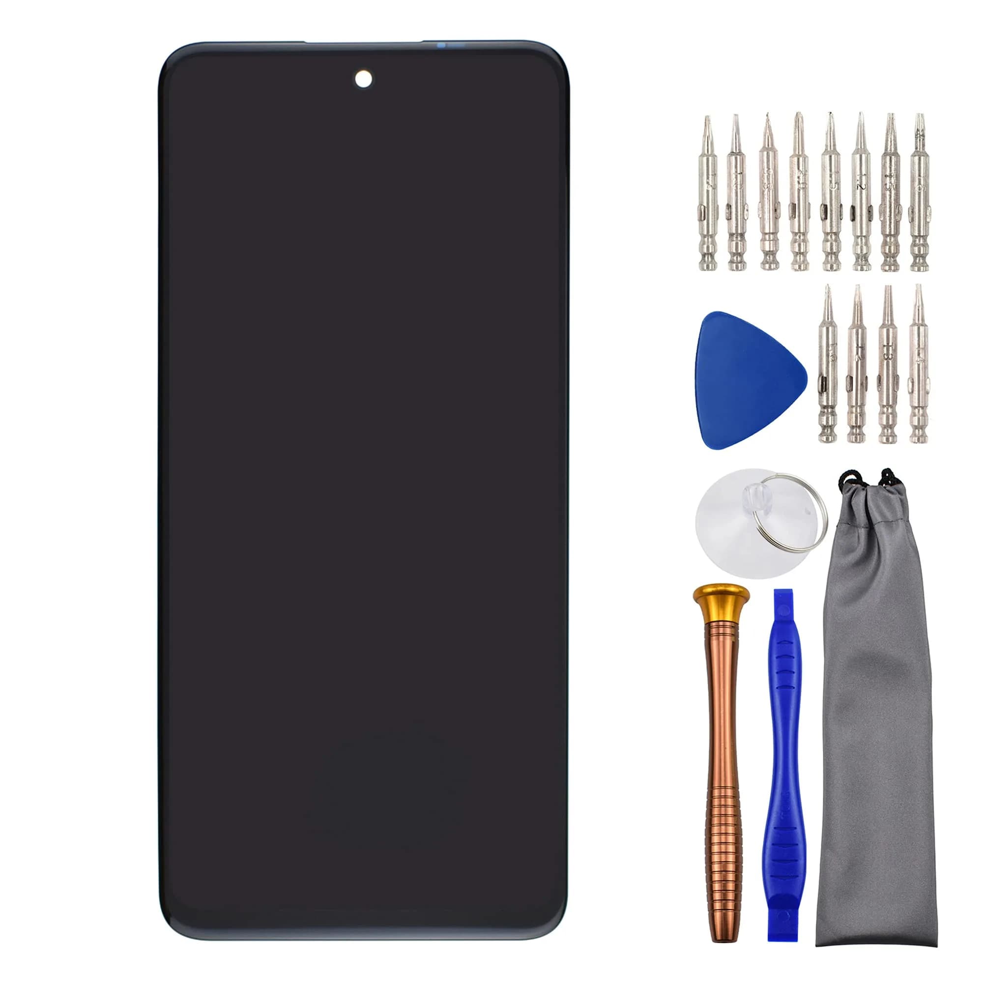 sunways Black Complete LCD Display Touch Digitizer Screen Replacement for LG K52 K62 Q52 K42 LMK525 LMK520 LMK420 6.6 inch