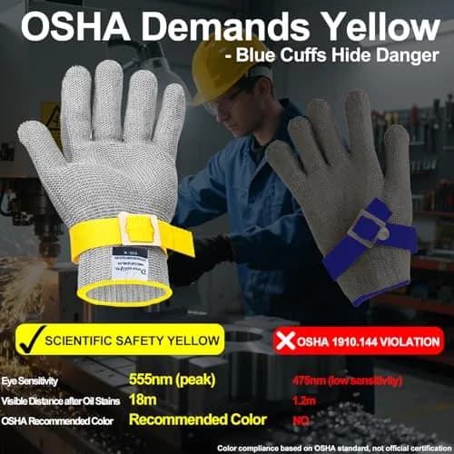 Dowellife ANSI A9 Cut Resistant Gloves Small (1 Pair) | Ultimate Protection for Butchers & Kitchen Pros thumbnail 3