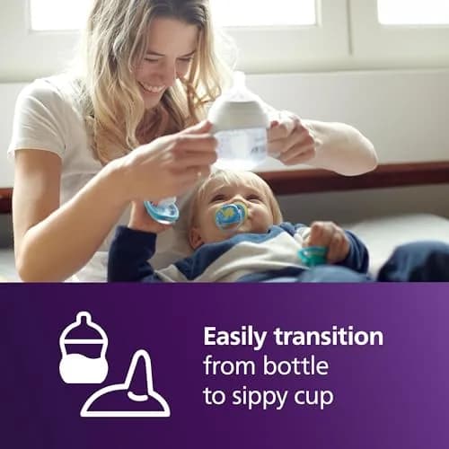 Philips Avent Natural Trainer Cup 150ml (5 oz) | BPA-Free Baby Transition Cup with Soft Spout thumbnail 2