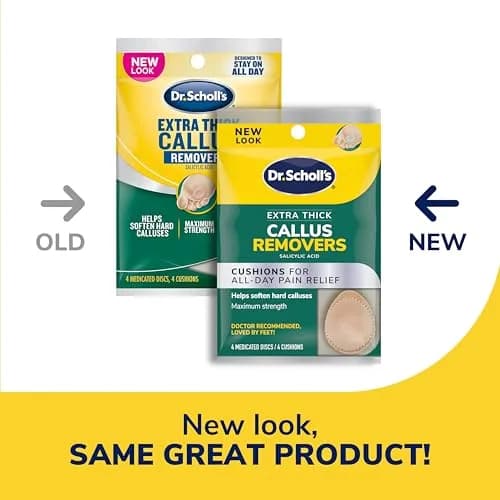 Dr. Scholl's Extra Thick Callus Remover Discs 4 Count | Medicated Pads for Softening Hard Calluses and All-Day Pain Relief thumbnail 2