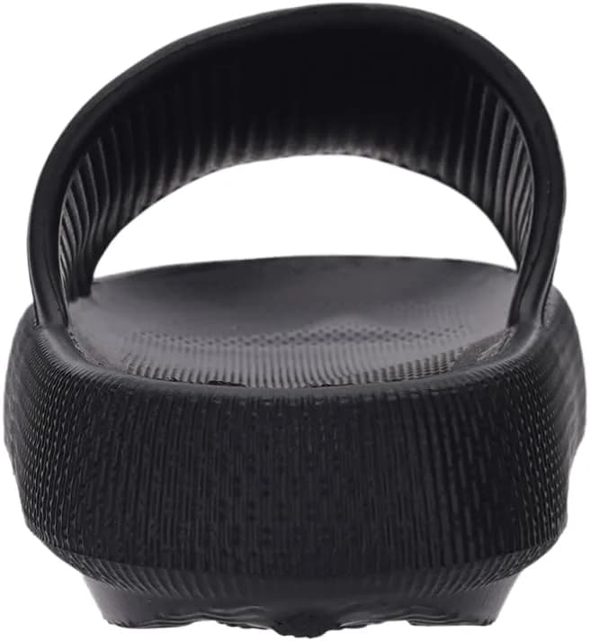Joomra Black Pillow Slippers for Women & Men | 25.4cm (10"-11.5" W / 9"-10" M) thumbnail 6