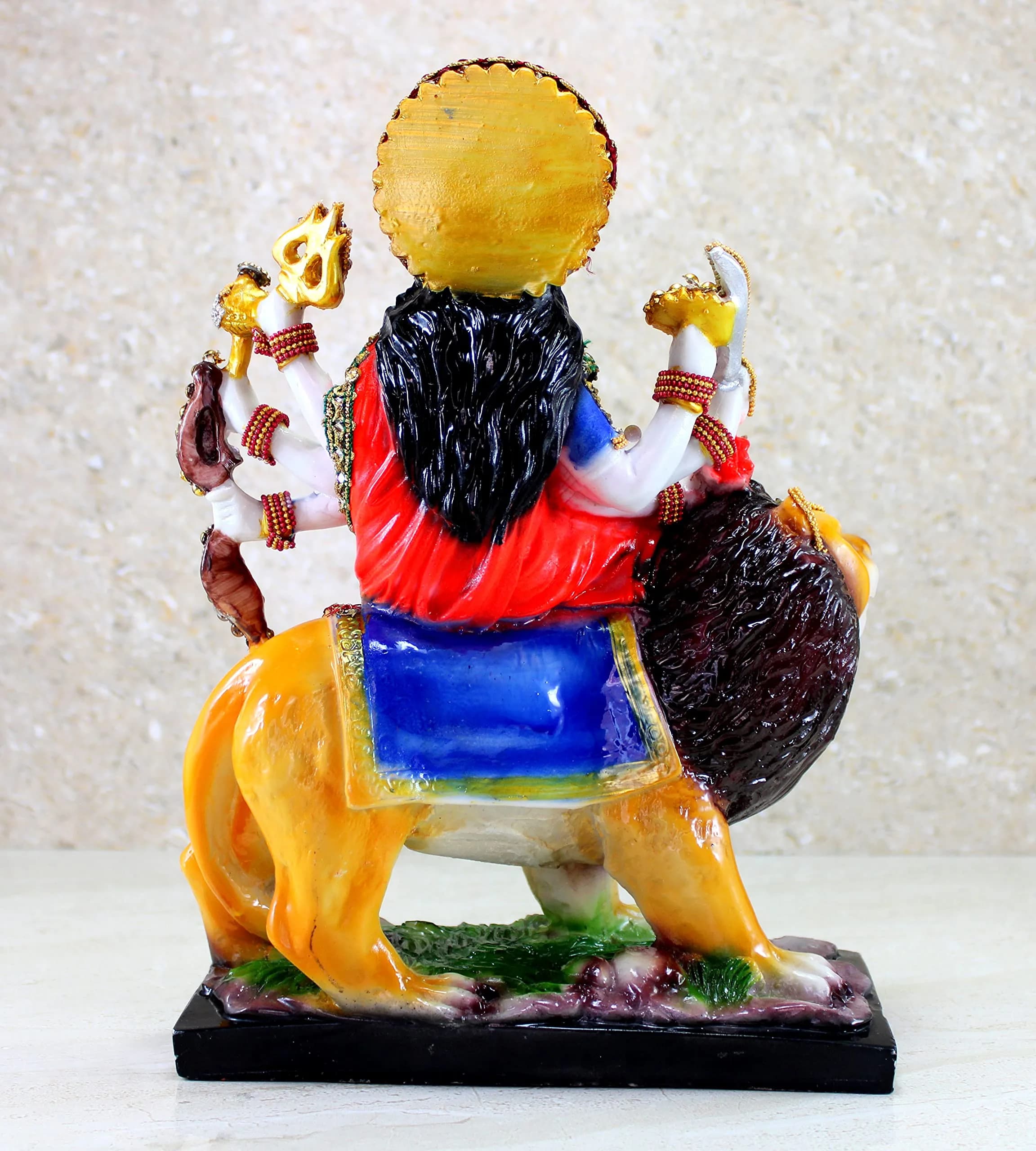 eSplanade Resin Maa Durga Statue Sculpture 20.32cm (8 Inches) | Authentic Indian Home Decor - view 7