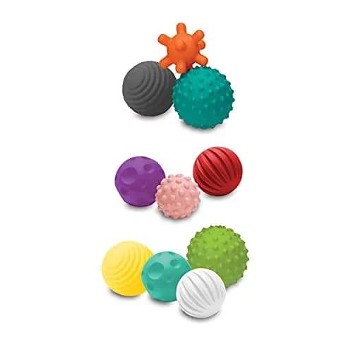 Infantino Textured Multi Ball Set 10-Piece | BPA-Free Sensory Toy for Babies 6+ Months thumbnail 1