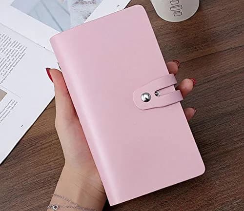 JERLA RFID Credit Card Holder Book, Leather Business Card Organizer for Women Men 96 Card Slots | RFID Blocking thumbnail 3