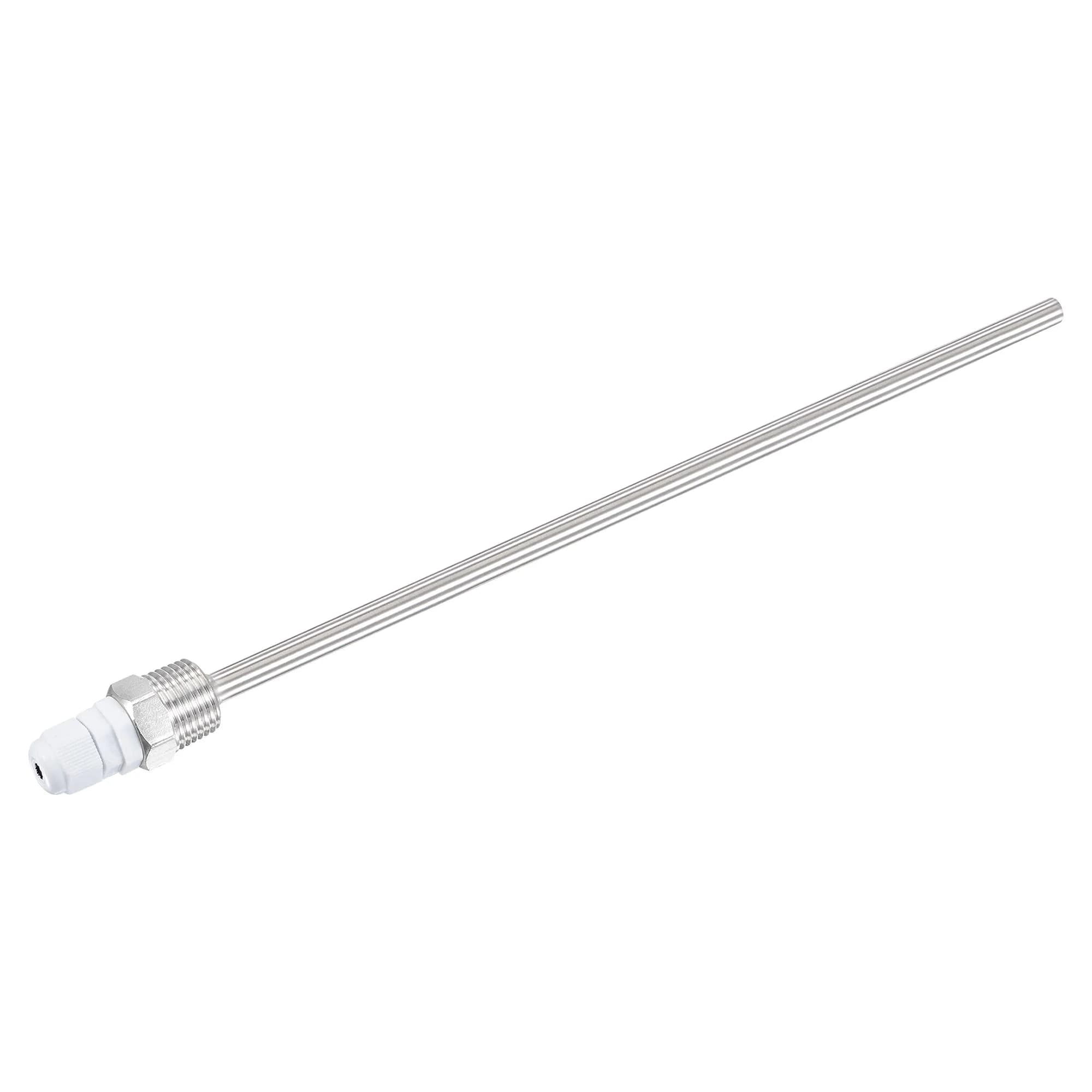 uxcell 8mm Dia G1/2 Thermowell Stainless Steel 304 300mm Length | Weldless Thermowell for Beer Fermenter — 300mm