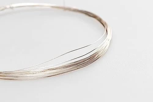 CRAFT WIRE Fine Silver Wire for Jewelry Making, 30 Gauge, Round, Dead Soft, 10FT | Authentic 999 Silver thumbnail 2