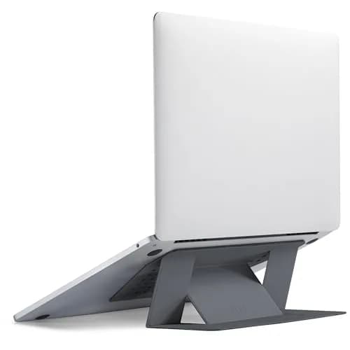 MOFT Invisible Slim Laptop Stand Grey | Adjustable & Reusable for Up to 15.6" thumbnail 1