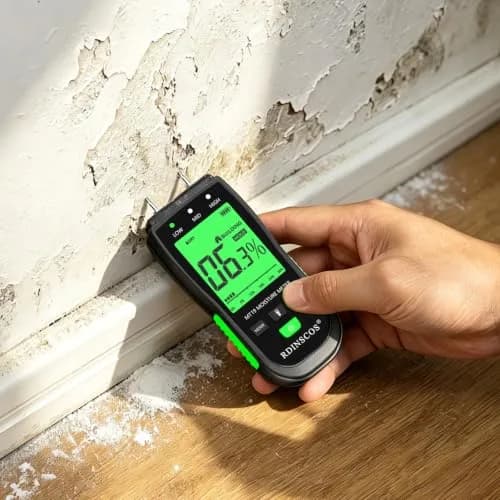 RDINSCOS Pin-Type Wood Moisture Meter with Backlit LCD & Extra Pins | 12cm (4.72in) Length thumbnail 5