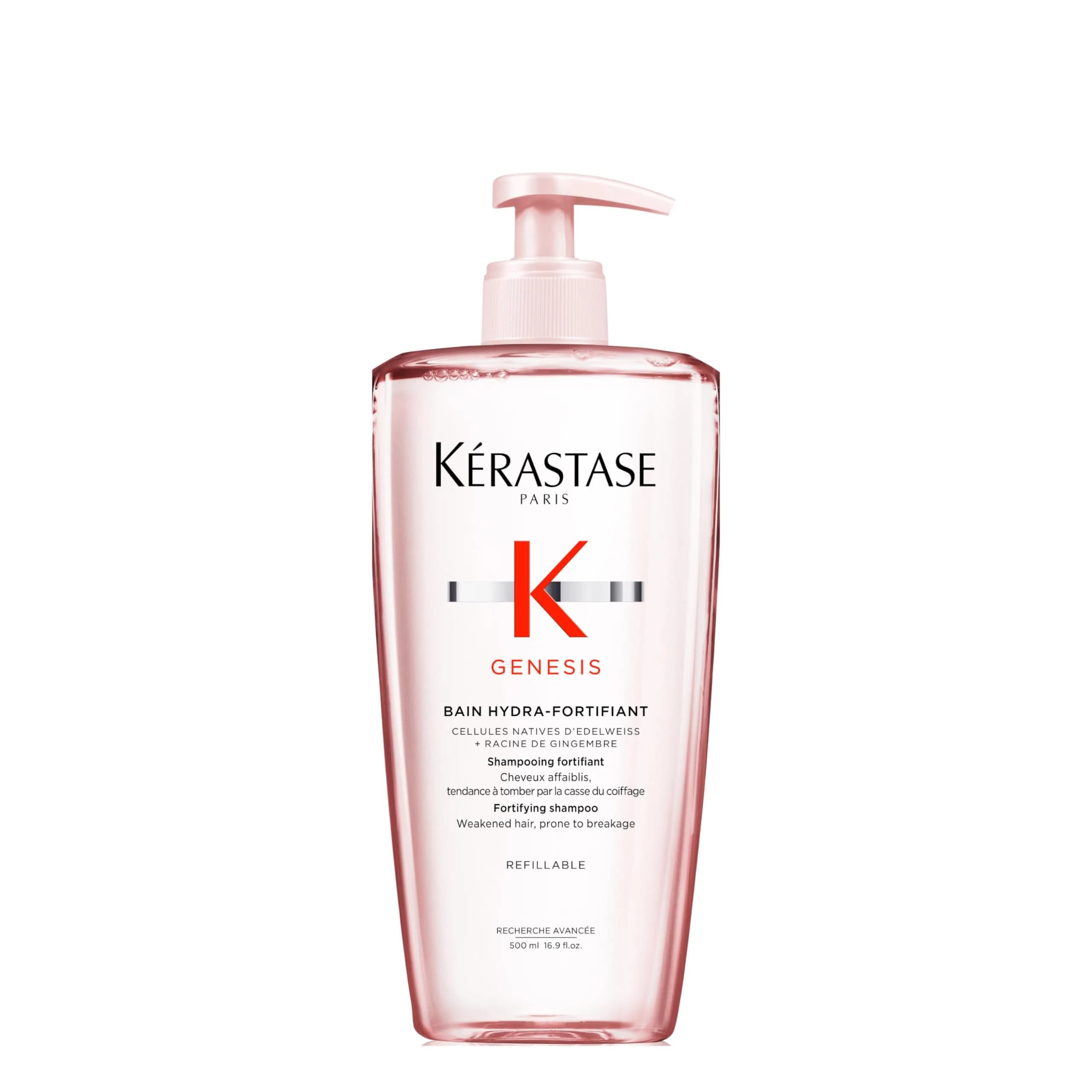KÉRASTASE Genesis Hydra-Fortifiant Shampoo – For Weak Hair, 16.9 Fl Oz | Fortifies & Nourishes