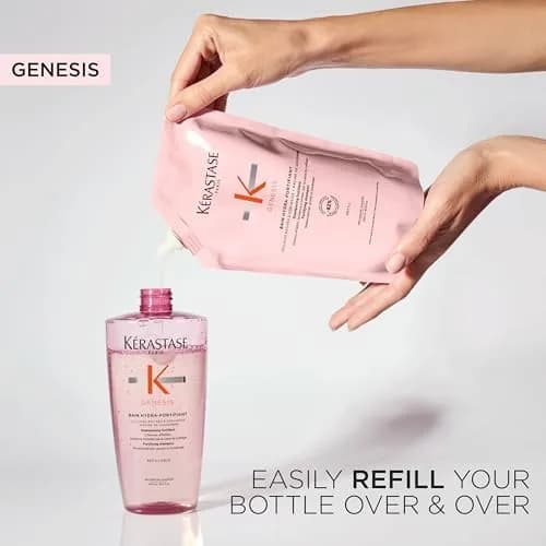 KÉRASTASE Genesis Hydra-Fortifiant Shampoo – For Weak Hair, 16.9 Fl Oz | Fortifies & Nourishes thumbnail 6