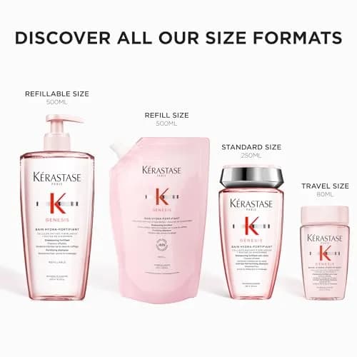 KÉRASTASE Genesis Hydra-Fortifiant Shampoo – For Weak Hair, 16.9 Fl Oz | Fortifies & Nourishes thumbnail 8