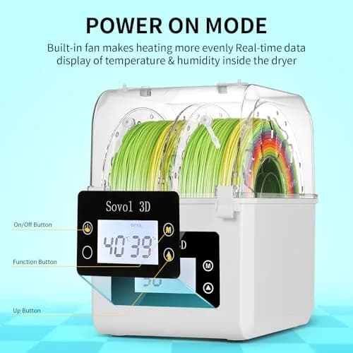 Sovol Filament Dryer 2026, SH01 Filament Dehydrator 3D Printer Spool Holder | Keep Filament Dry & Improve Prints thumbnail 3