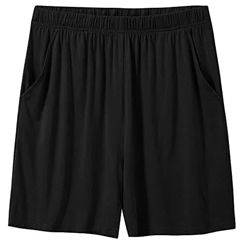 MoFiz Men's Pajama Set Short Sleeve T-Shirt Shorts Lightweight Soft Summer Casual S | Summer Sleepwear thumbnail 4