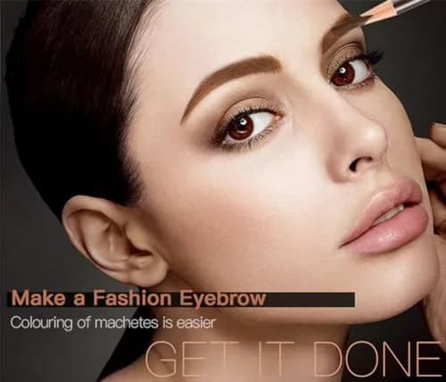 Go Ho 12 PCS Brown Eyebrow Eyeliner Pencils | Sweatproof, Long-lasting, Medium Brown thumbnail 3