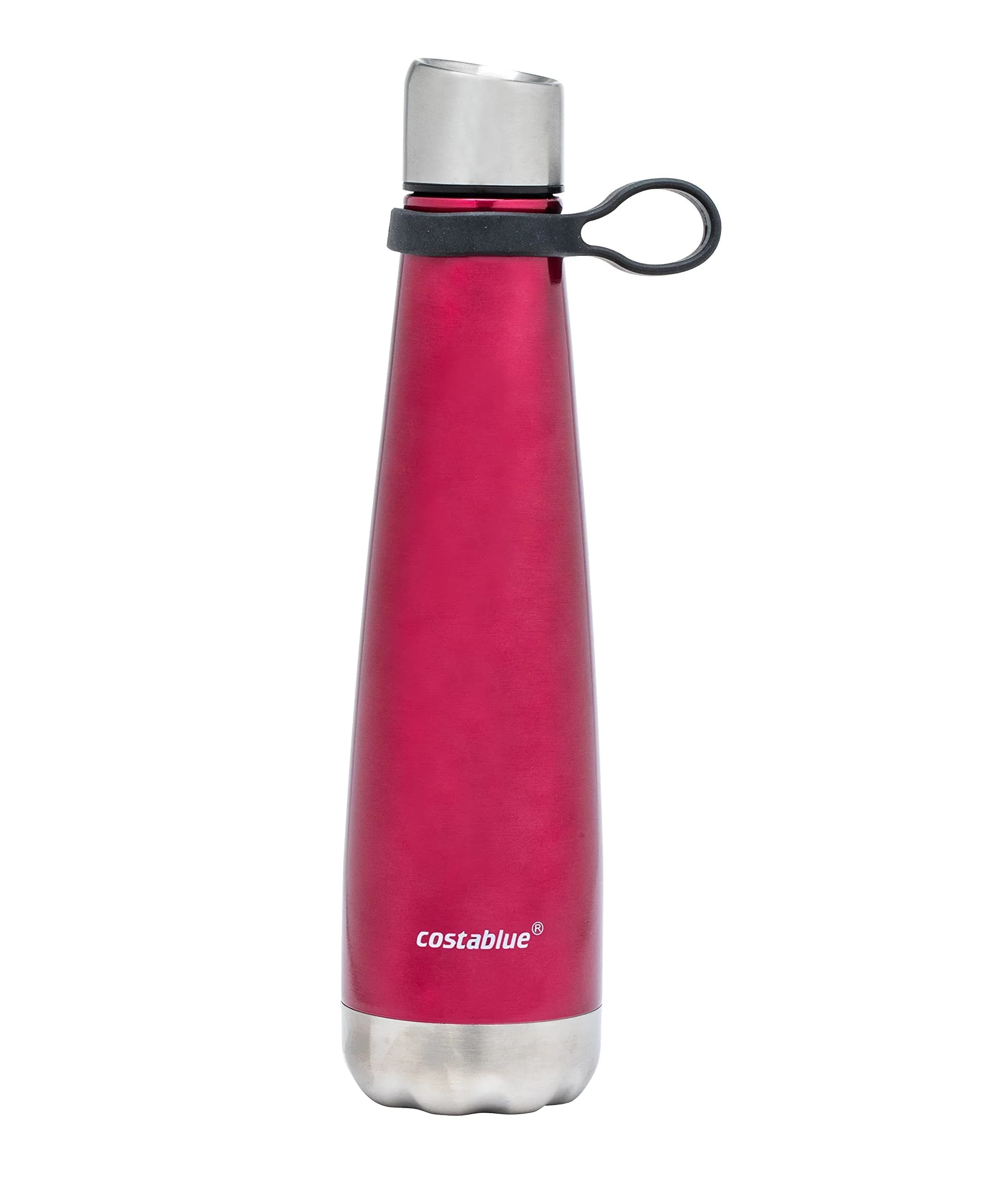 costablue insulated water bottle 17 oz | leak-proof travel thermos for hot & cold beverages
