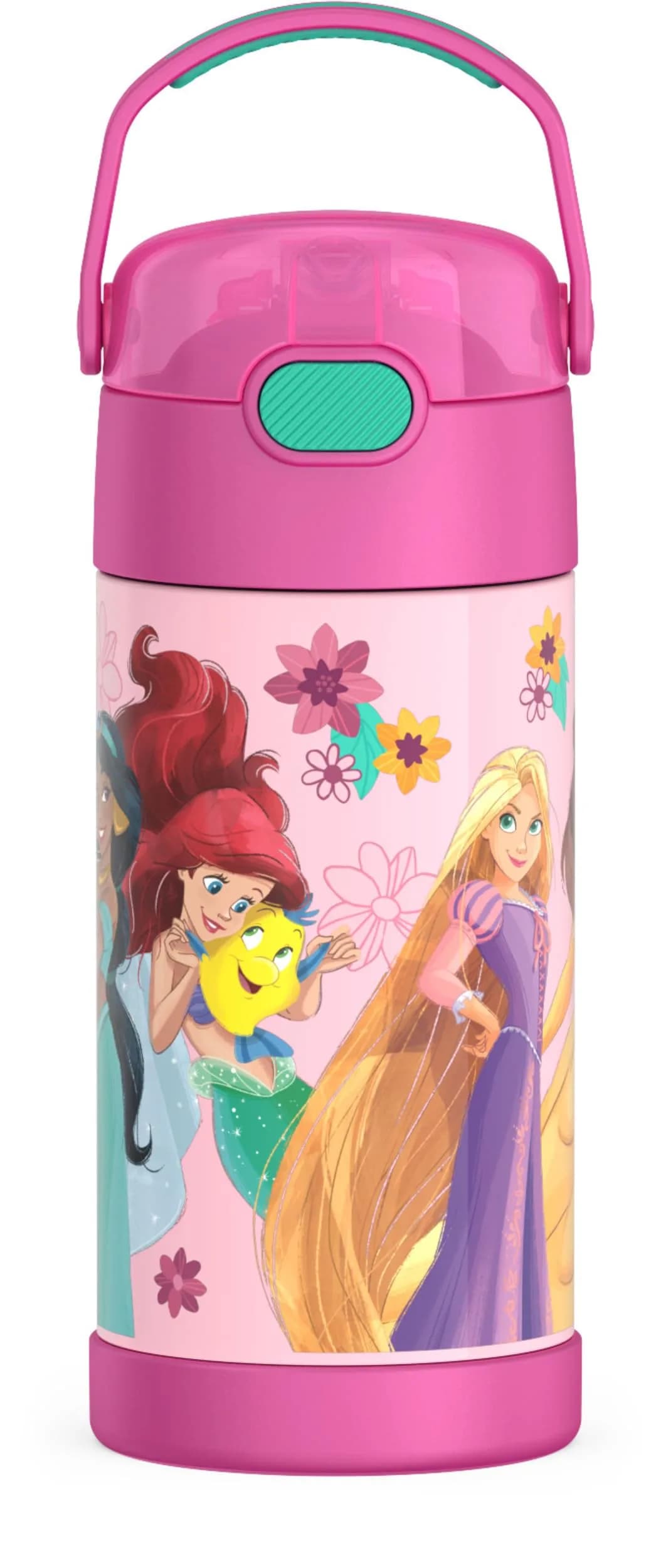 THERMOS FUNTAINER Princess Water Bottle with Straw, 355ml (12oz) | Keeps Drinks Cold for 12 Hours — Princess
