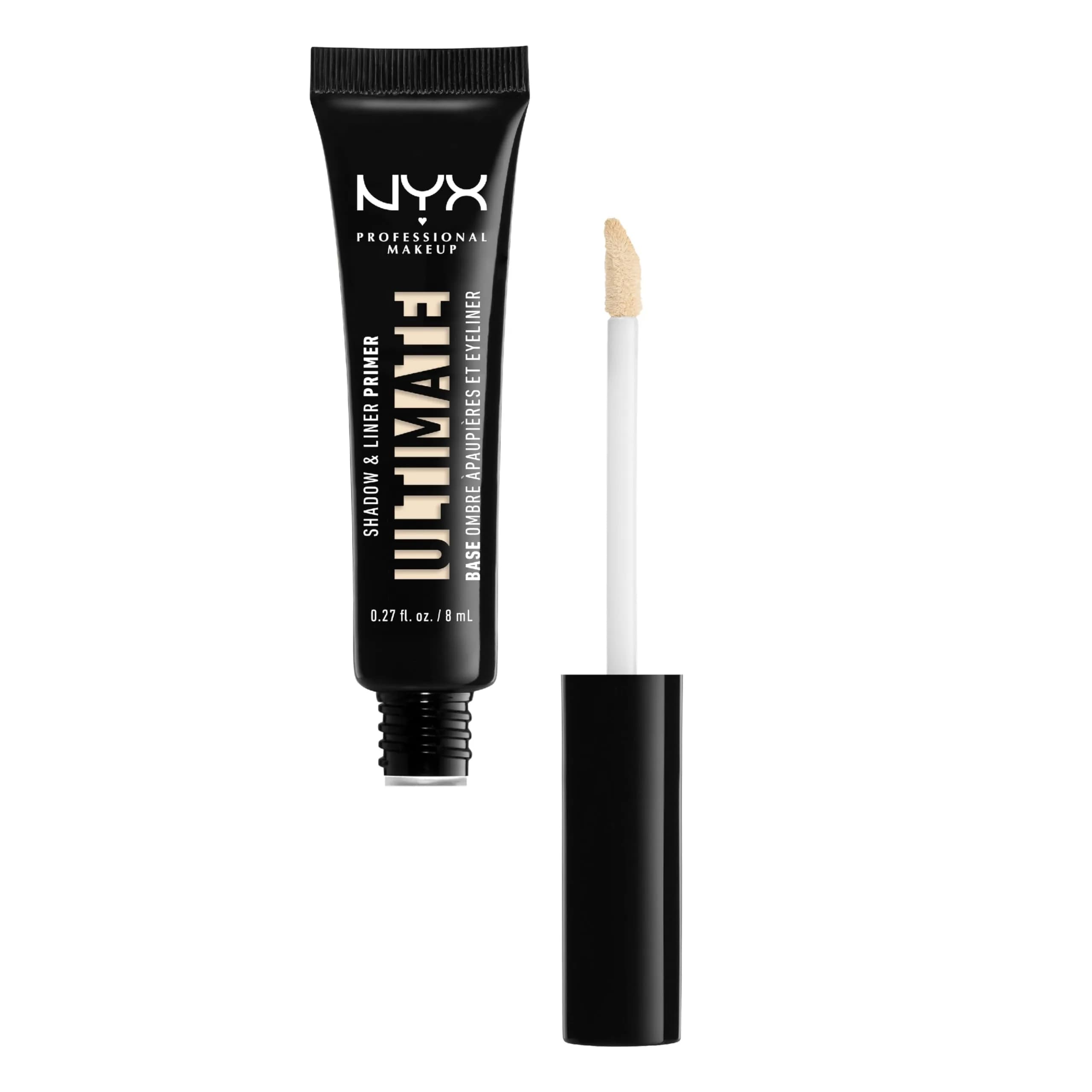 NYX PROFESSIONAL MAKEUP Ultimate Shadow & Liner Primer, Light 8ml (0.27 Fl Oz) | Vegan Formula for Vibrant Eyeshadow