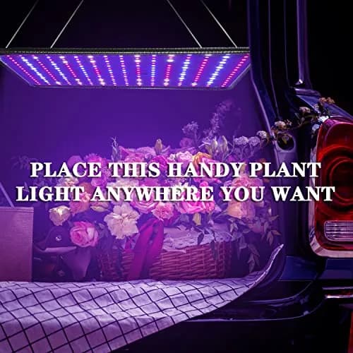 SERWING 200W LED Grow Light Full Spectrum, Plant Growing Lamp 25cm (9.8in) | 256 LEDs for Indoor Plants, Greenhouse, Grow Tent, Hydroponics thumbnail 4