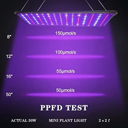 SERWING 200W LED Grow Light Full Spectrum, Plant Growing Lamp 25cm (9.8in) | 256 LEDs for Indoor Plants, Greenhouse, Grow Tent, Hydroponics thumbnail 3