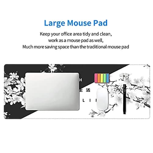 aportt Large Desk Pad 80x30 cm | Cherry Blossom Gaming & Office Mouse Mat thumbnail 6