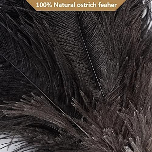 Aldwin Ostrich Feather Dusters for Cleaning, 16 inch Black | Premium Handcrafted Feather Duster with Wooden Handle thumbnail 3