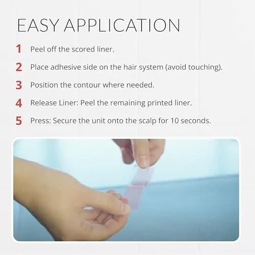 Walker Tape Sensi-Tak CC Contour Pre-Cut Strips 36 Pack | Extended Wear Wig Tape for Lace Front Wigs & Human Hair thumbnail 6