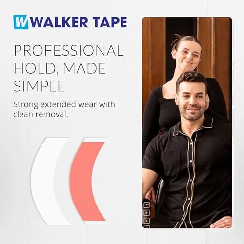 Walker Tape Sensi-Tak CC Contour Pre-Cut Strips 36 Pack | Extended Wear Wig Tape for Lace Front Wigs & Human Hair thumbnail 8
