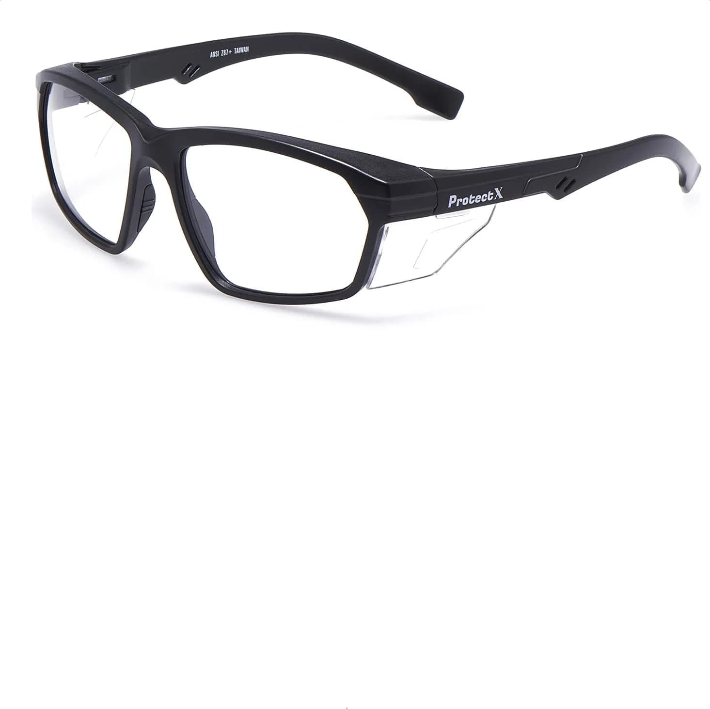ProtectX Super Light Safety Glasses, Pathfinder Tinted Smoke | Impact & Scratch Resistant, Adjustable, ANSI Z87.1 Rated, UV AB Protection, 2 Pack — Voyager Clear