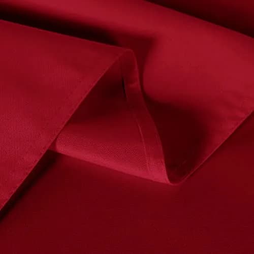 sancua 2 Pack Red Tablecloths 60x102 Inch | Perfect for 6ft Tables, Wrinkle-Free & Durable thumbnail 6