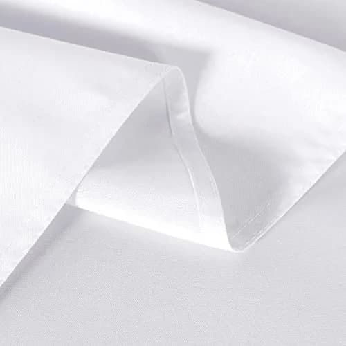 sancua 2 Pack White Table Cloth 60x120 Inch | Perfect for 8ft Rectangle Tables thumbnail 5