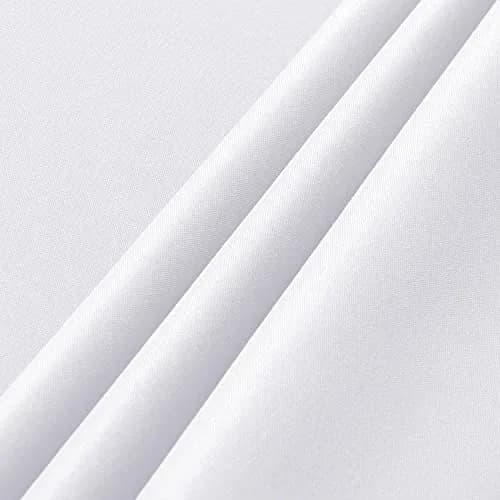 sancua 2 Pack White Table Cloth 60x120 Inch | Perfect for 8ft Rectangle Tables thumbnail 6