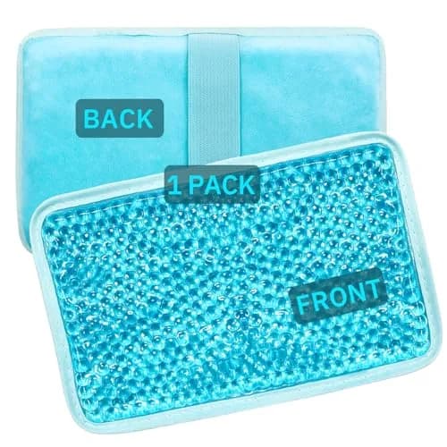 ZNÖCUETÖD Gel Beads Ice Pack with Strap | Reusable Hot & Cold Therapy for Injuries & Pain Relief - main product image