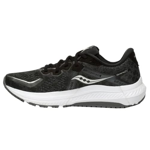 Saucony Women's Omni 20 Running Shoe, Black/White, Size 5 | Supportive, Cushioned & Stable for Road Running thumbnail 5