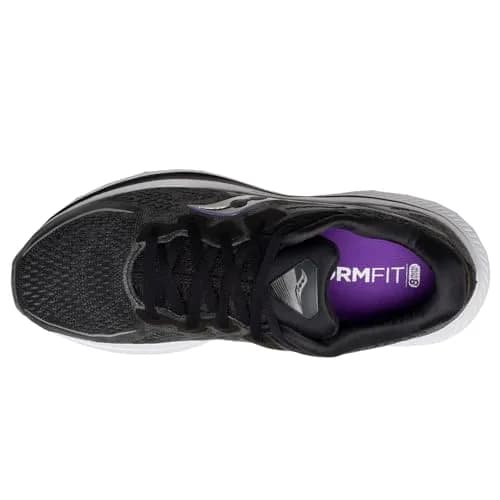 Saucony Women's Omni 20 Running Shoe, Black/White, Size 5 | Supportive, Cushioned & Stable for Road Running thumbnail 6