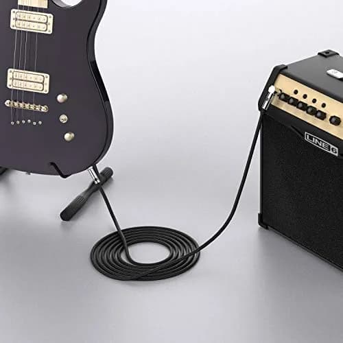 New Bee Guitar Cable 1.8m (6ft) Black | Low Noise High Fidelity Balanced XLR Cable thumbnail 6