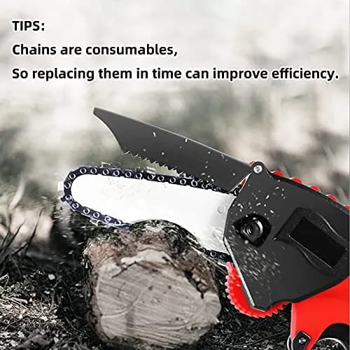 Fifchall Chainsaw Chain Replacement for 4 Inch Mini Chainsaw | Wear-Resistant, Smooth Cutting, Easy Install thumbnail 5