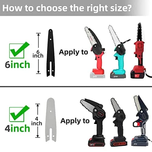 Fifchall Chainsaw Chain Replacement for 4 Inch Mini Chainsaw | Wear-Resistant, Smooth Cutting, Easy Install thumbnail 6