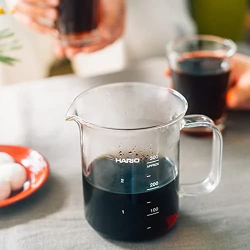 HARIO Beaker Server 300ml (10.1 Fl Oz) | Precision Glass Coffee Server with Steady Pour Handle thumbnail 8
