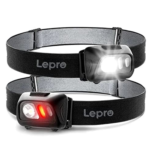 Lepro LED Headlamp 2-Pack | Super Bright 1500 Lux, 6 Modes, IPX4 Waterproof, 50-Hour Runtime thumbnail 1