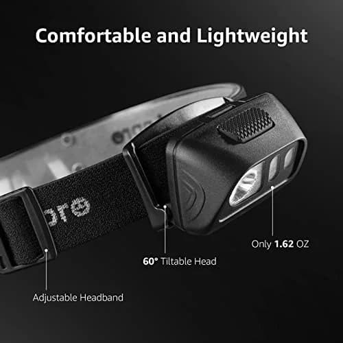 Lepro LED Headlamp 2-Pack | Super Bright 1500 Lux, 6 Modes, IPX4 Waterproof, 50-Hour Runtime thumbnail 4