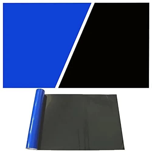ELEBOX Aquarium Background Blue Black Fish Tank Background 12"x 32" | Vibrant HD Image for Aquarium Depth thumbnail 1