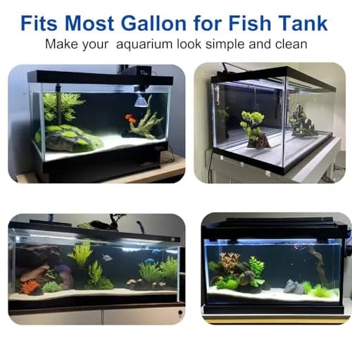 ELEBOX Aquarium Background Blue Black Fish Tank Background 71.7" | 3D HD Double-Sided Aquarium Decor thumbnail 7