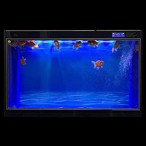 ELEBOX Aquarium Background Blue Black Fish Tank Background 16"x 40" | Vibrant HD Double-Sided Aquarium Decor thumbnail 2